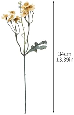 Belupai 8Pcs Artificial Daisy Flower Bouquet with Stems