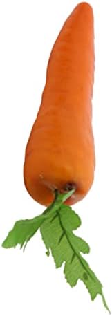 Cabilock 8Pcs Realistic Fake Carrots Artificial Vegetable Decorations