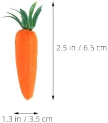 LOGOFUN 12PCS Artificial Carrots for DIY Easter Decor