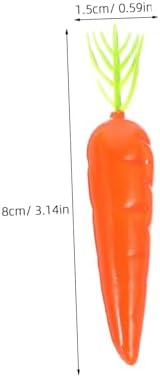 Mini Carrots for Crafts 25pcs - Artificial Vegetables Easter Decor