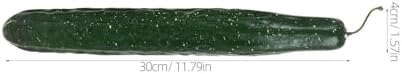 FAVOMOTO 3PCS Lifelike Green Cucumber Decorations
