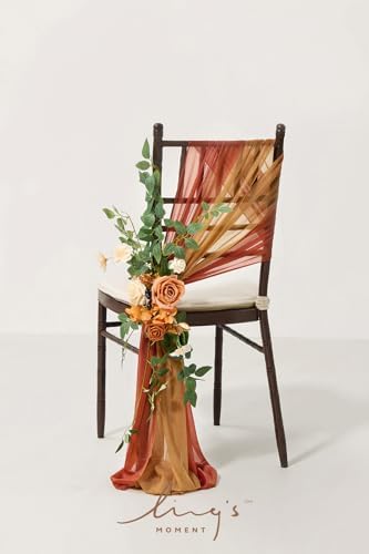 Lings Moment 8pcs Fall Wedding Chair Decorations