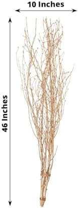 Efavormart 6 Pack Metallic Gold Birch Branches 46 Inch Vase Fillers