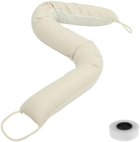 Abizarch Door Draft Stopper Weatherproof Soundproof Beige