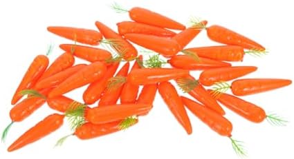 Cabilock 30pcs Artificial Carrots for Home Decor