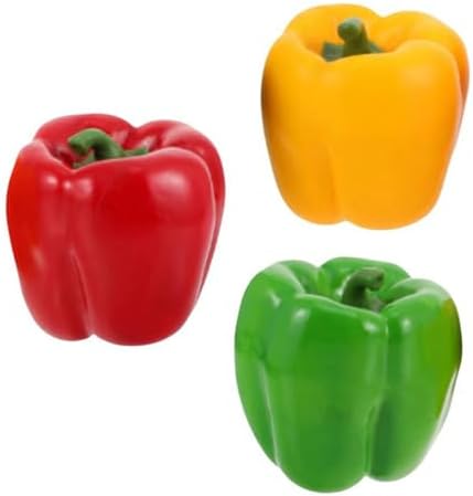 3pc Realistic Artificial Vegetable Skewers for Kitchen and Educational Use