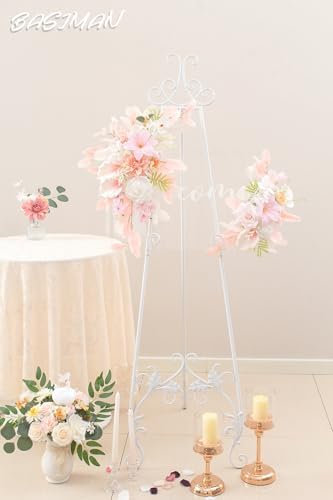 BASIMAN Set of 2 Wedding Flowers and Welcome Sign