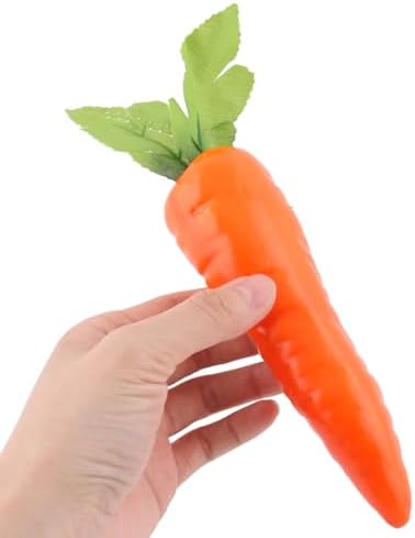 Uxcell Artificial Carrot Decor 3pcs Orange and Green