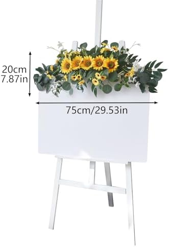 MSUIINT 30 Inch Artificial Wedding Arch Flowers