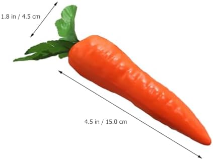 Amosfun 10PCS Lifelike Carrot Decor for Home Easter DIY