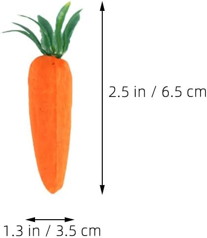 LOGOFUN 12PCS Artificial Carrots for DIY Easter Decor