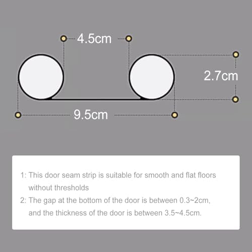 Adjustable Under Door Sound Blocker 36 in Brown
