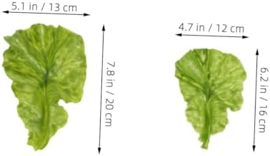 Alipis Realistic Fake Lettuce Leaves for Home and Restaurant Display