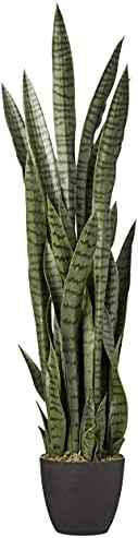 Nearly Natural 46 Inch Sansevieria Artificial Silk Plants Green