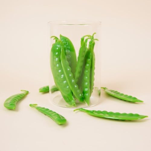 10 Pcs Realistic Artificial Green Peas Decor Prop