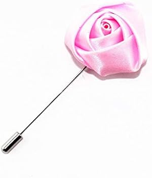 Silk Satin Rose Artificial Flower Boutonniere 10 Pcs