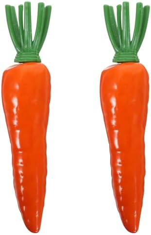 LUOZZY 2 Pcs Artificial Carrot Photo Props