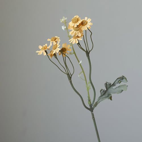 Belupai 8Pcs Artificial Daisy Flower Bouquet with Stems