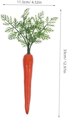 STOBAZA 2Pcs Lifelike Carrot Decoration Models
