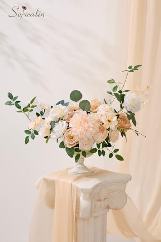 Serwalin Artificial Flowers Set for Wedding and Party Decorations