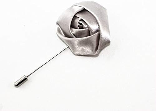 Silk Satin Rose Artificial Flower Boutonniere 10 Pcs