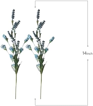 TEMPUS 10 Pcs Artificial Blue Flower Bundle