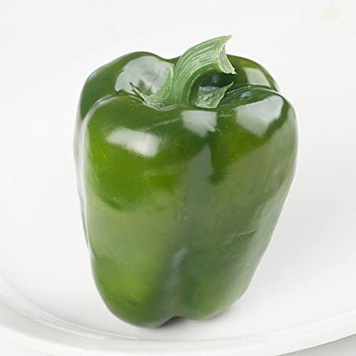 Factory Direct Craft Pack of 6 Artificial Green Bell Peppers