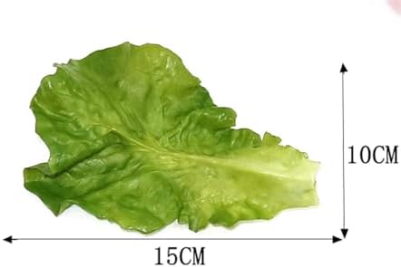 10Pcs Artificial Lettuce Leaves for Home Party Kitchen Decor