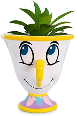 Disney Beauty and The Beast Chip 3-Inch Ceramic Planter