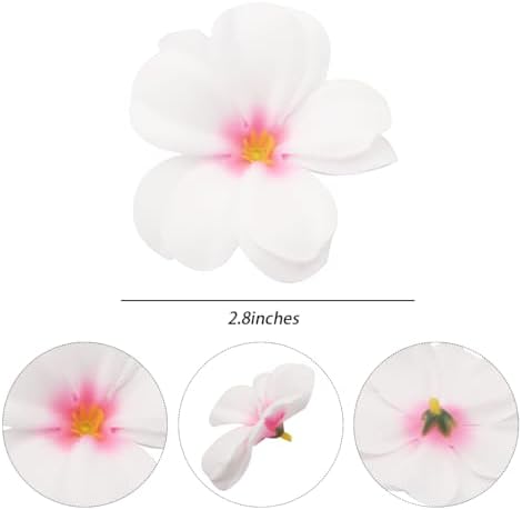 FZBNSRKO 100 Pcs 28 Artificial Plumeria Flower Heads