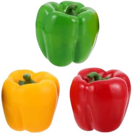 3pc Realistic Artificial Vegetable Skewers for Kitchen and Educational Use