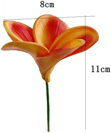 10PCS PU Plumeria Flowers for Wedding and DIY Decor