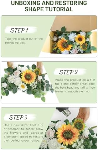 Piklado Wedding Decor Welcome Sign Flower Backdrop Garland