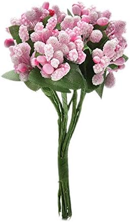 MountRuby Artificial Flower Set 12pcs for Wedding and Decor