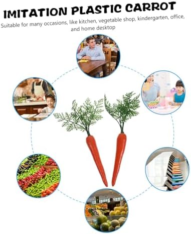 STOBAZA 2Pcs Lifelike Carrot Decoration Models