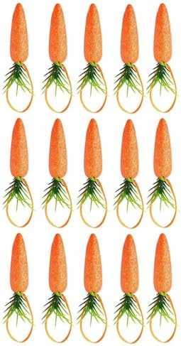 15 30pcs Artificial Carrot Decorations for Easter Party