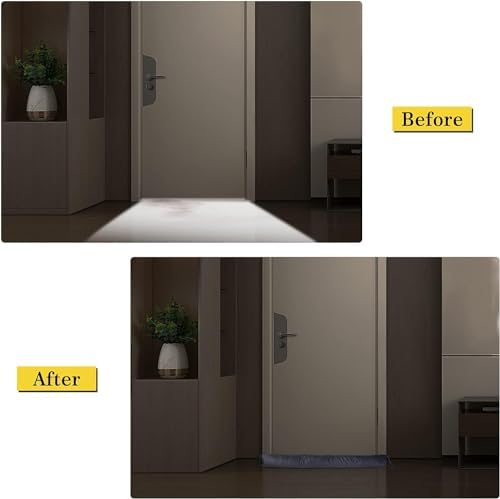 Homecozy 36 Inch Weighted Under Door Draft Stopper - Beige