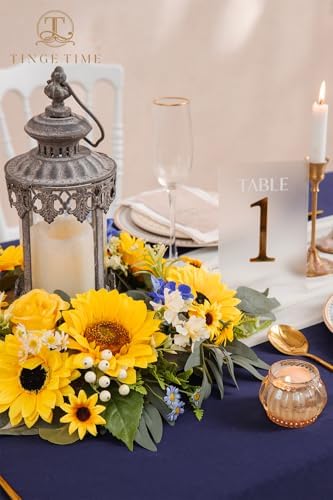 TINGE TIME Artificial Flowers Candle Rings 15 Inch