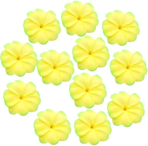 100 Pcs 28 Inch Hawaiian Plumeria Artificial Flower Heads Light Green