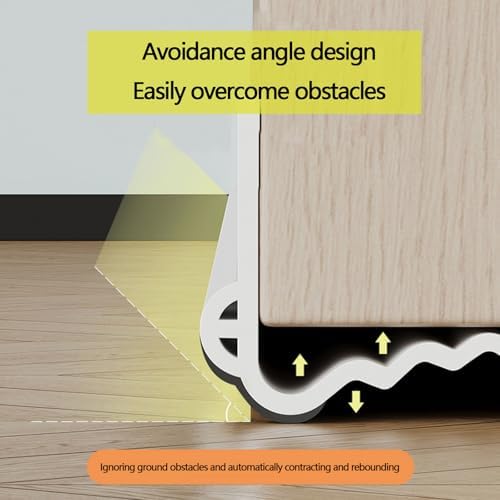 Door Draft Stopper 39 Inch Adjustable Heavy Duty Weather Stripping Seal