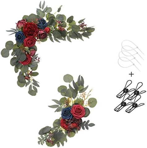 Red Artificial Flower Swag Set of 2 for Wedding Arch