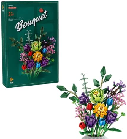 Home Decor Artificial Flowers Bouquet Building Set