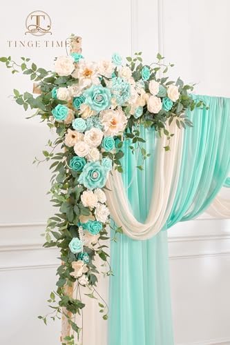 TINGE TIME Artificial Wedding Arch Flowers Kit