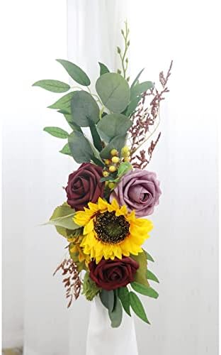 Emivery Artificial Wedding Flower Swag Kit