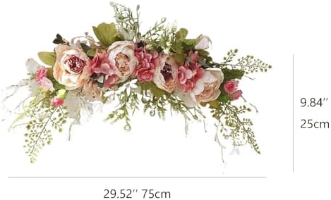 Pink Artificial Flower Swag for Home Decor and Wedding