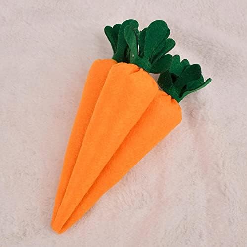 3pcs Easter Carrot Ornament Plush Decorations