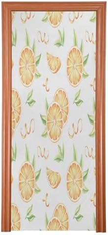 Susiyo Halloween Orange Door Cover Stretch Fabric