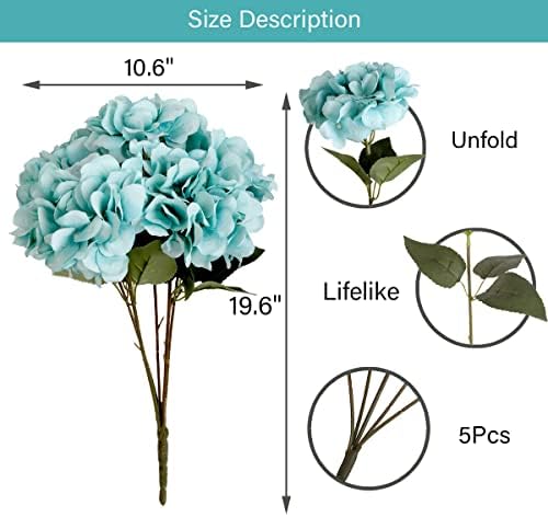 Jims Cabin Artificial Silk Hydrangea Bouquet Set