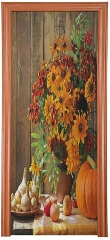 Susiyo Yellow Bouquet Door Cover 35x79 Inch