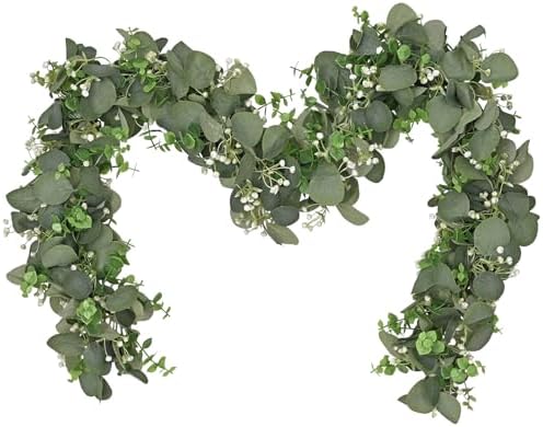 Dolicer 2 Pack 6FT Artificial Eucalyptus Garland